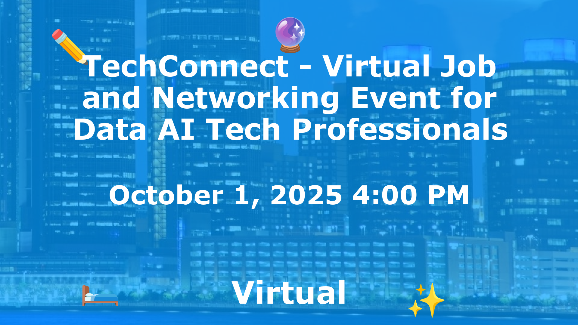 TechConnect - Virtual Job and Networking Event for Data AI Tech Professionals event image